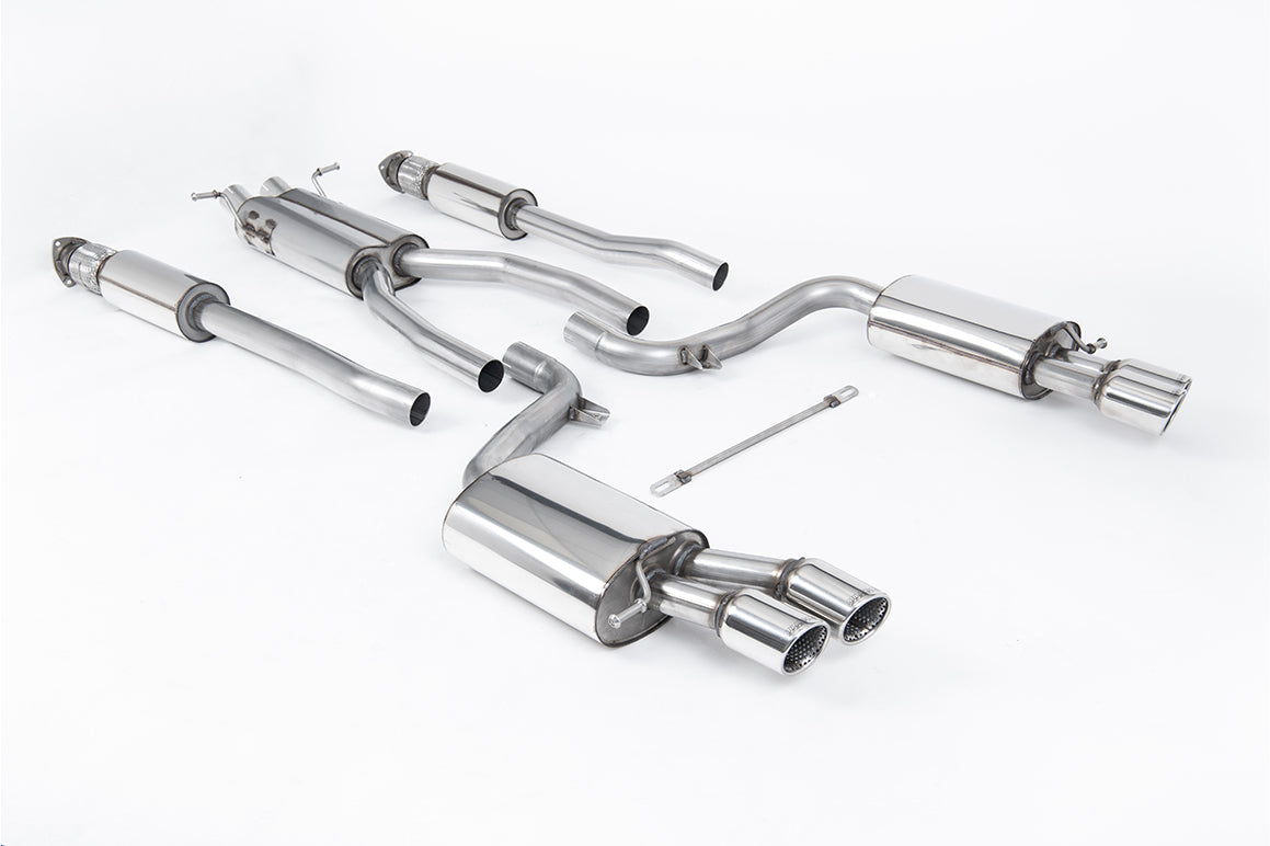 Milltek Resonated Cat-Back Exhaust | Audi C6 S6 V10 - Polished Tips