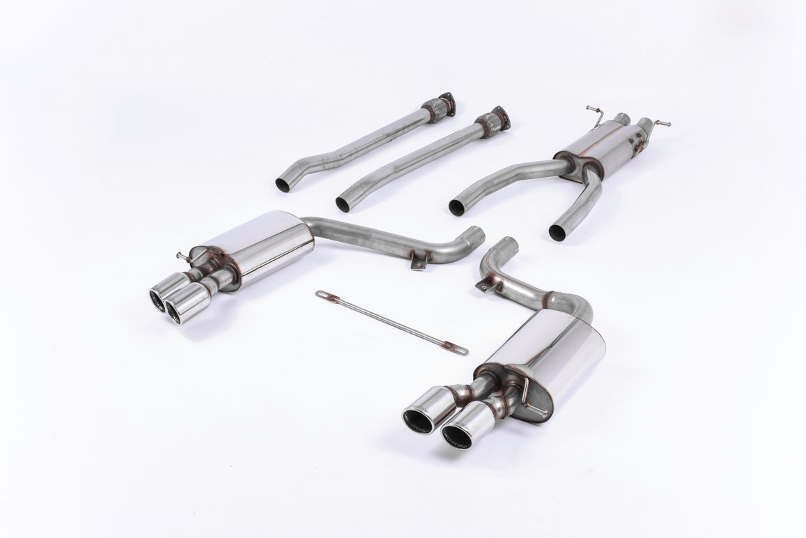 Milltek Road+ Cat-Back Exhaust | Audi C6 S6 V10 - Polished Tips