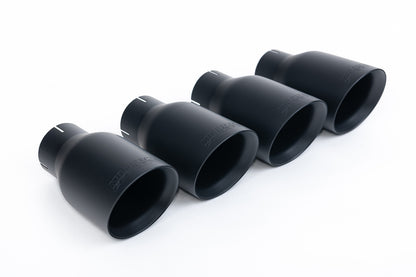 Milltek Non-Resonated Cat-Back Exhaust | Audi B9 S4 S5 - Cerakote Black Tips