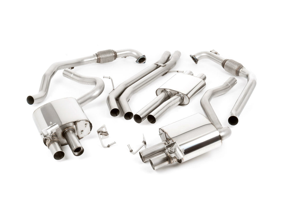 Milltek Resonated Cat-Back Exhaust | Audi B9 S5 - Polished Tips