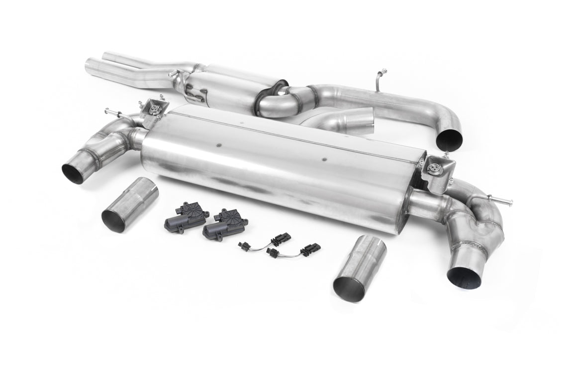 Milltek Resonated Cat-Back Exhaust | Audi RS3 8V - Cerakote Black Tips