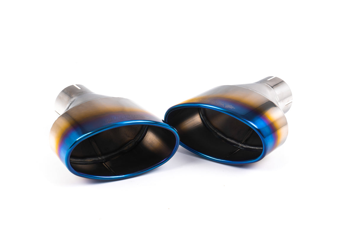 Milltek Non-Resonated Cat-Back Exhaust | Audi 8V RS3 - Burnt Titanium Tips