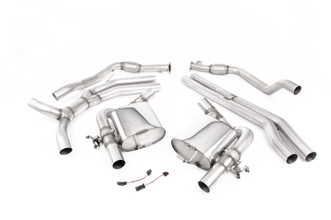 Milltek Non-Resonated Cat-Back Exhaust | Audi B9 RS5 Coupe - Burnt Titanium Tips