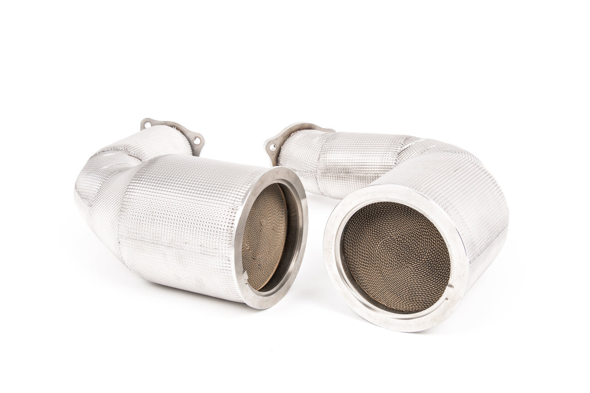 Milltek Large Bore Downpipes with HJS Hi-Flow Cat | Audi B9 RS4 RS5