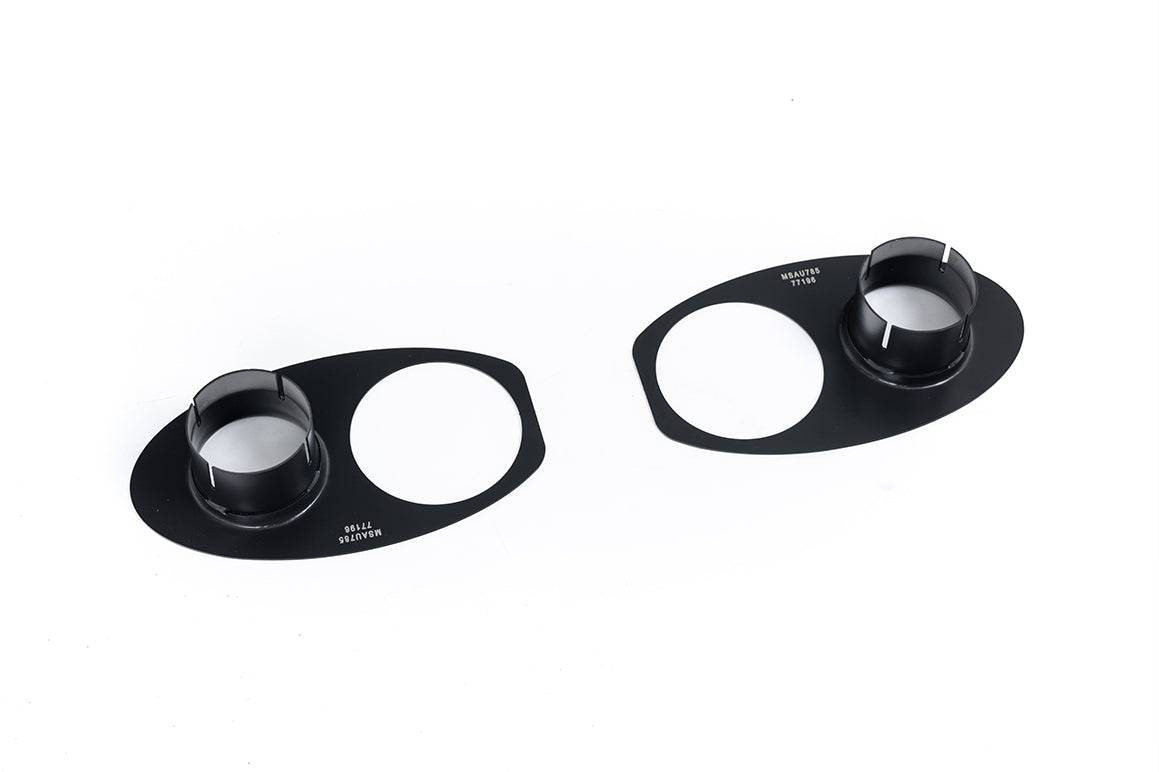Milltek 80mm Optional Cerakote Black Rear Trim Finisher Plates