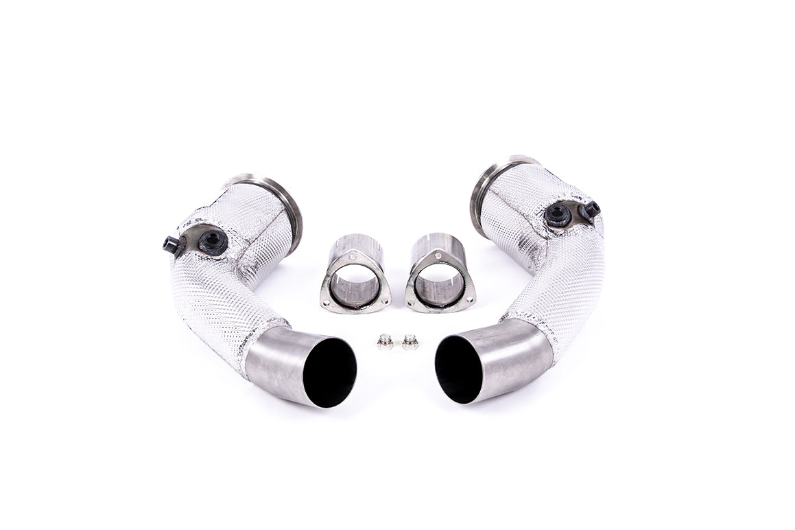 Milltek 80mm Large Bore Downpipe &amp; Hi-Flow Sports Cat | Audi RS6 C8