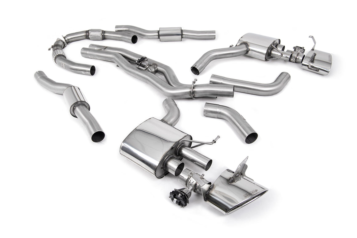 Milltek 80mm Resonated Cat-Back Exhaust | Audi RS6 RS7 C8 - Polished Tips