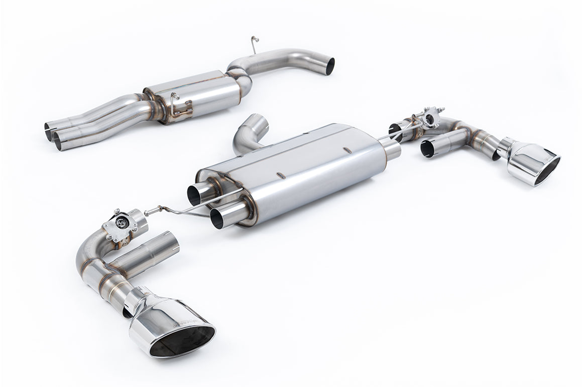 Milltek 80mm Resonated Cat-Back Exhaust | Audi TTRS MK3 - Polished Tips