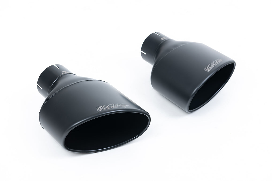 Milltek 80mm Non-Resonated Cat-Back Exhaust | Audi TTRS MK3 - Cerakote Black Tips