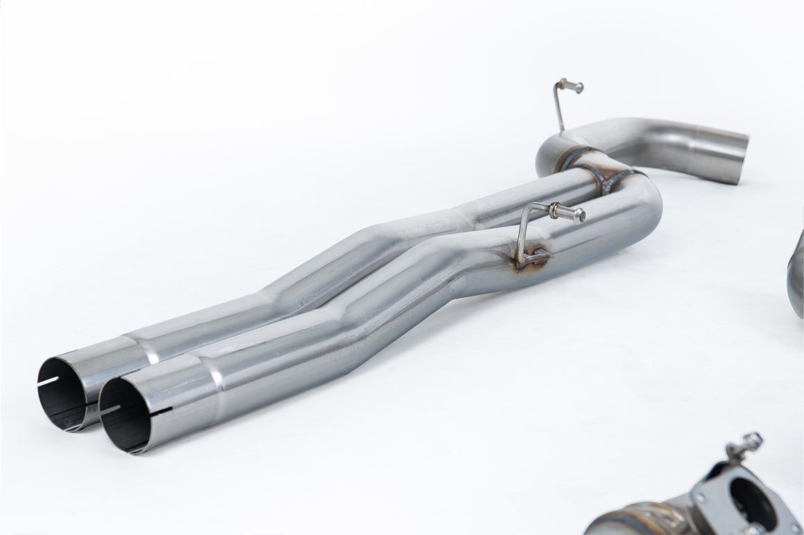 Milltek 80MM Race Non-Resonated Cat-Back | Audi 8V RS3 - Brushed Titanium Tips
