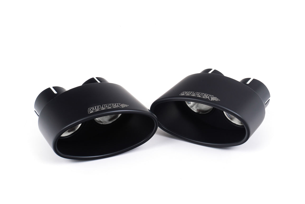 Milltek Valved Resonated Cat-Back Exhaust | Audi B9.5 RS5 Coupe - Cerakote Black Tips