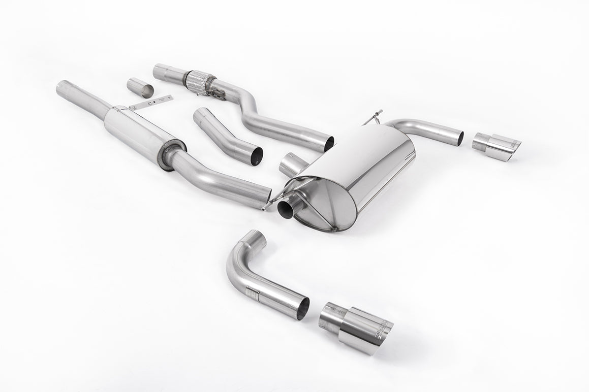 Milltek Resonated Cat-Back Exhaust | BMW 4 Series F32 - Polished Tips