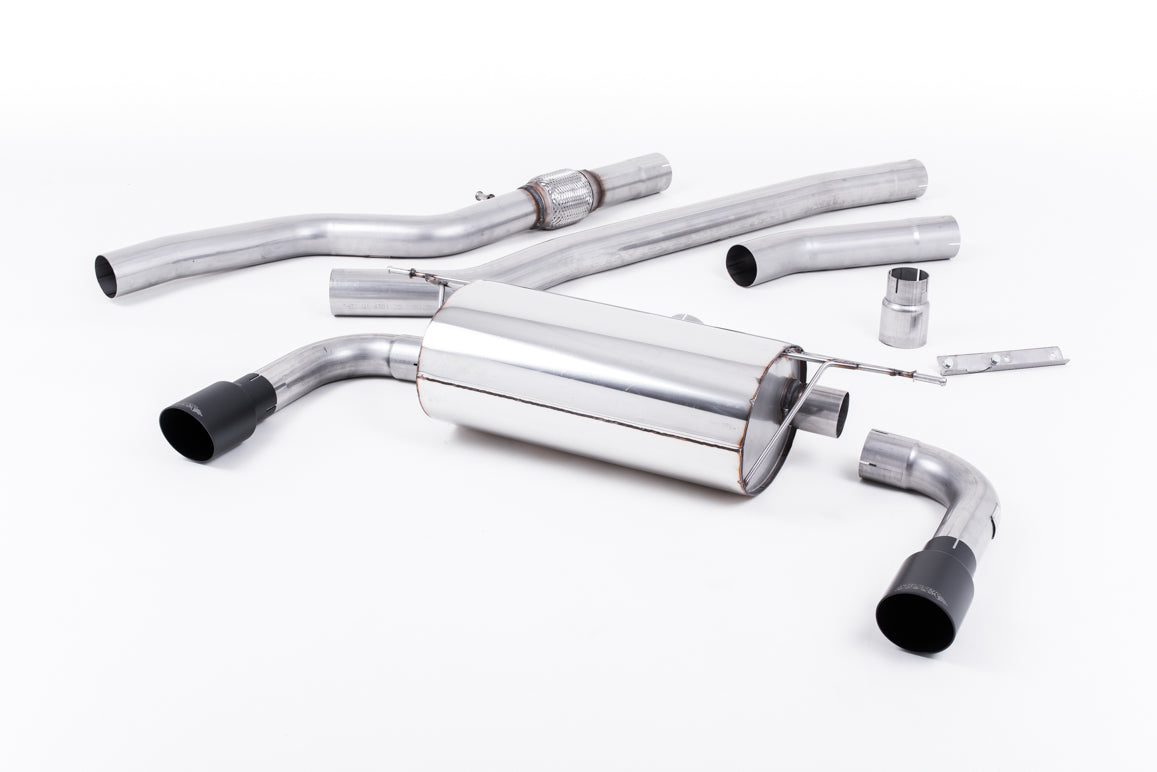 Milltek Non-Resonated Cat-Back Exhaust | BMW 4 Series F32 - Cerakote Black Tips