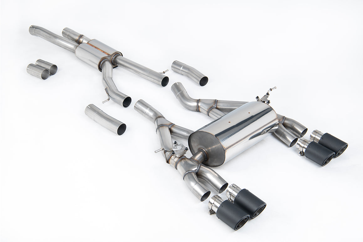 Milltek Cat-Back Exhaust | BMW F80 M3 F82 M4 - Carbon Fibre Tips