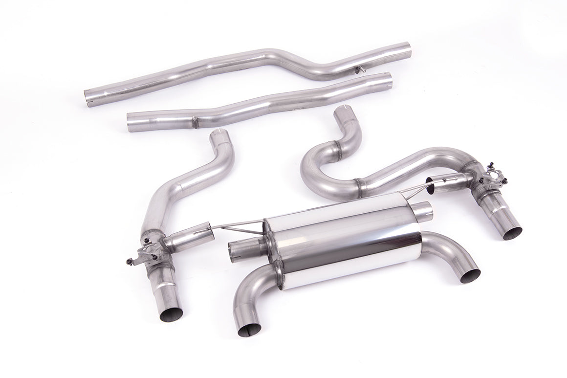 Milltek Equal Length GPF/OPF Back Exhaust | BMW F87 M2 Competition - Carbon Fibre Tips