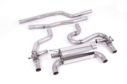 Milltek Equal Length GPF/OPF Back Exhaust | BMW F87 M2 Competition - Carbon Fibre Tips