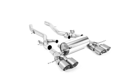 Milltek 80mm Axle-Back Exhaust | BMW G8X M3 M4 - Brushed Titanium Tips