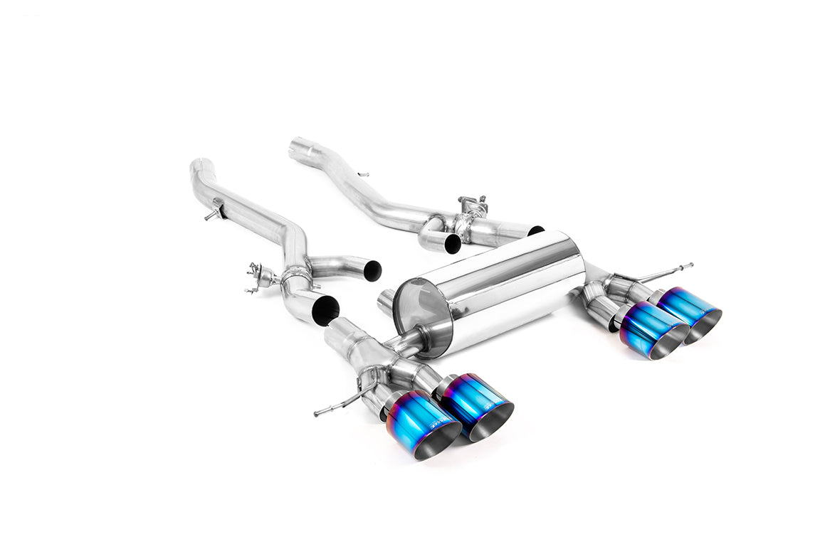 Milltek 80mm Axle-Back Exhaust | BMW G8X M3 M4 - Burnt Titanium Tips