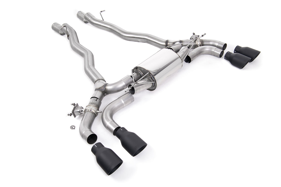 Milltek 80mm OPF/GPF Back Exhaust | BMW M5 F90 - Cerakote Black Tips