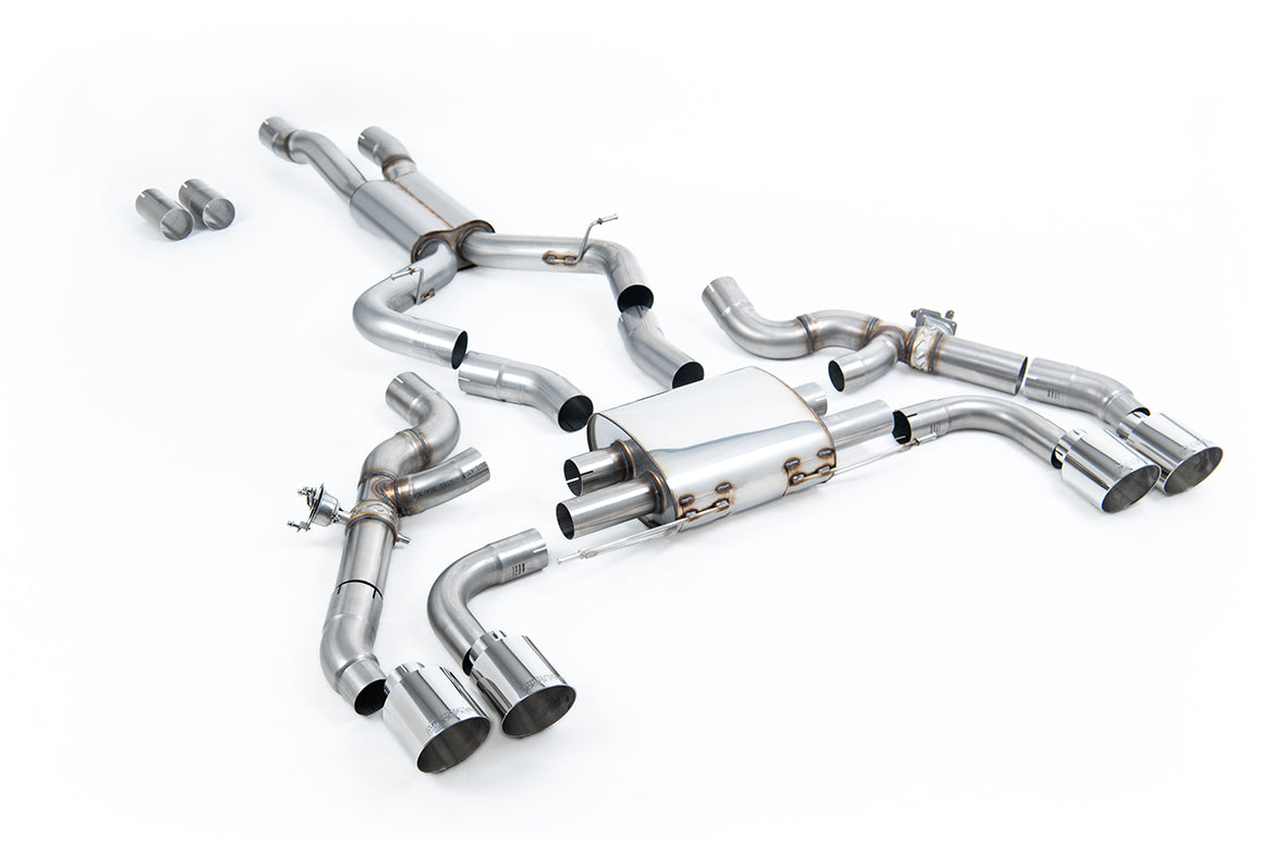 Milltek 80mm OPF/GPF Back System | BMW X3 G01 X4 G02 S58 - Polished Tips