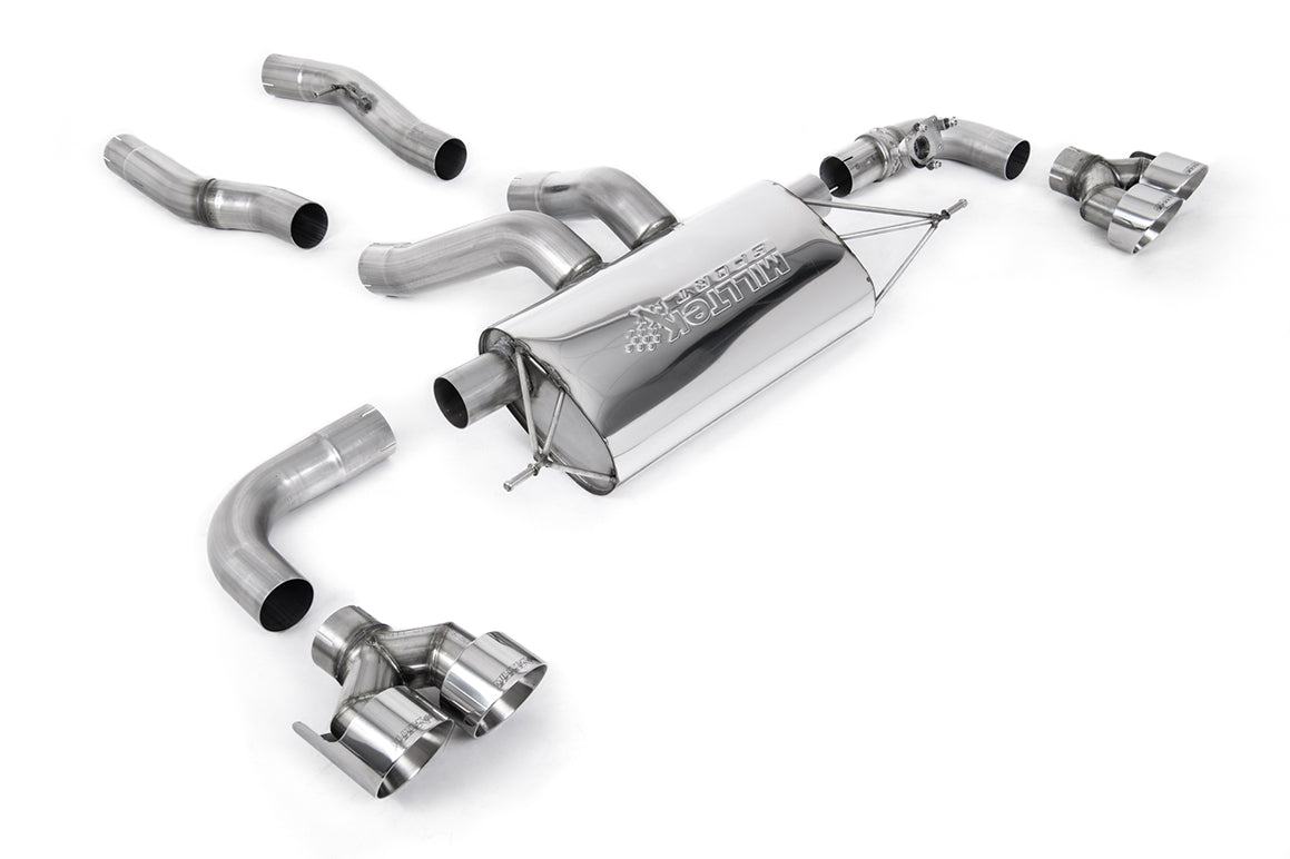 Milltek Particulate Filter Back Exhaust | BMW 2 Series M240i Coupe (G42 XDrive - NAS Non OPF/GPF Models Only) - Polished Tips