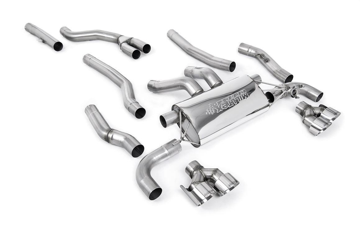 Milltek Cat-Back Exhaust | BMW M240i G42 - Quad GT-100 Polished Tips