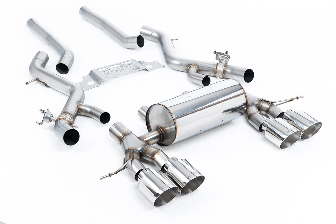 Milltek Non-Resonated Cat-Back Exhaust | BMW G87 M2 - Polished Tips