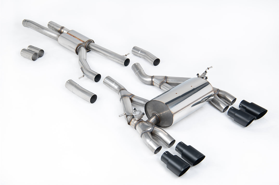Milltek Cat-Back Exhaust | BMW F80 M3 F82 M4 - Cerakote Black Tips