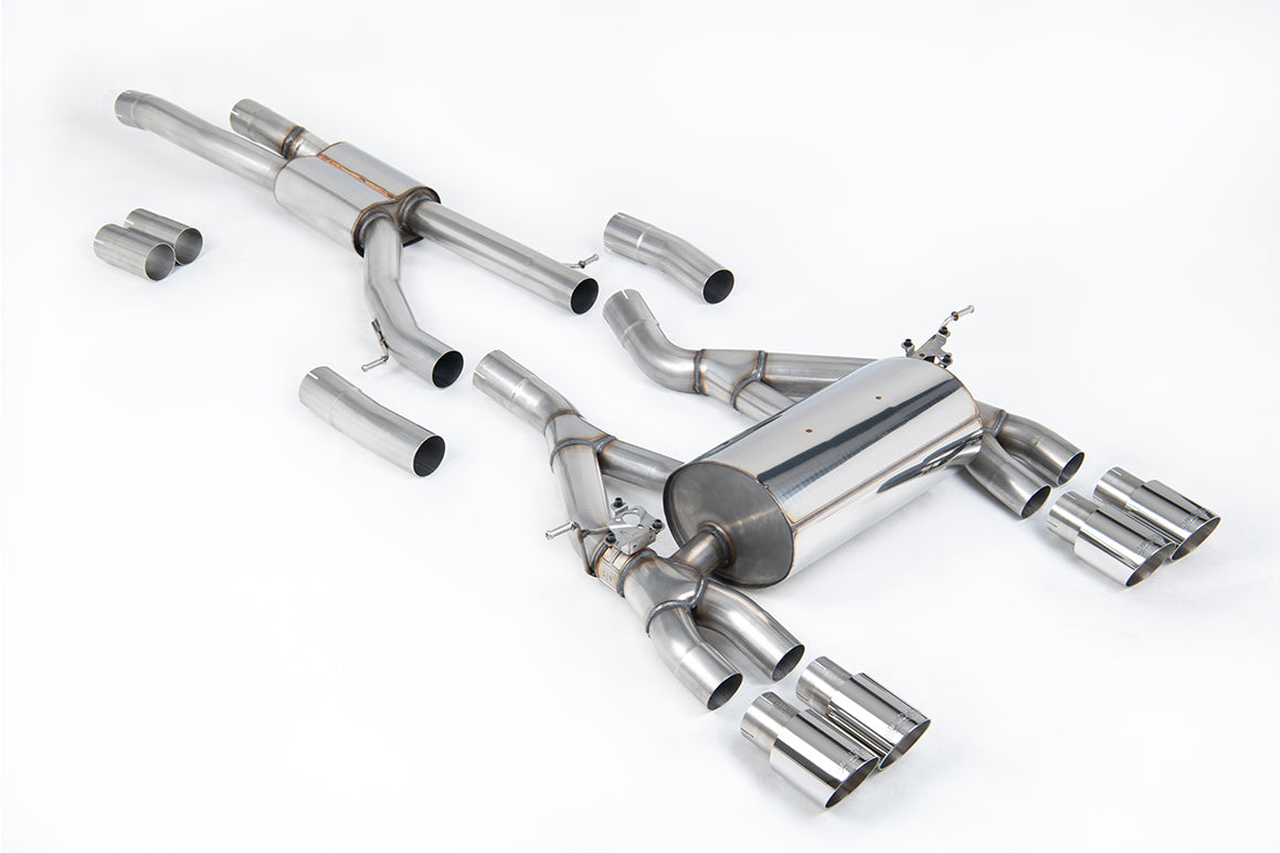 Milltek Race Cat-Back Exhaust | BMW F80 M3 / F82 M4 - Polished Tips