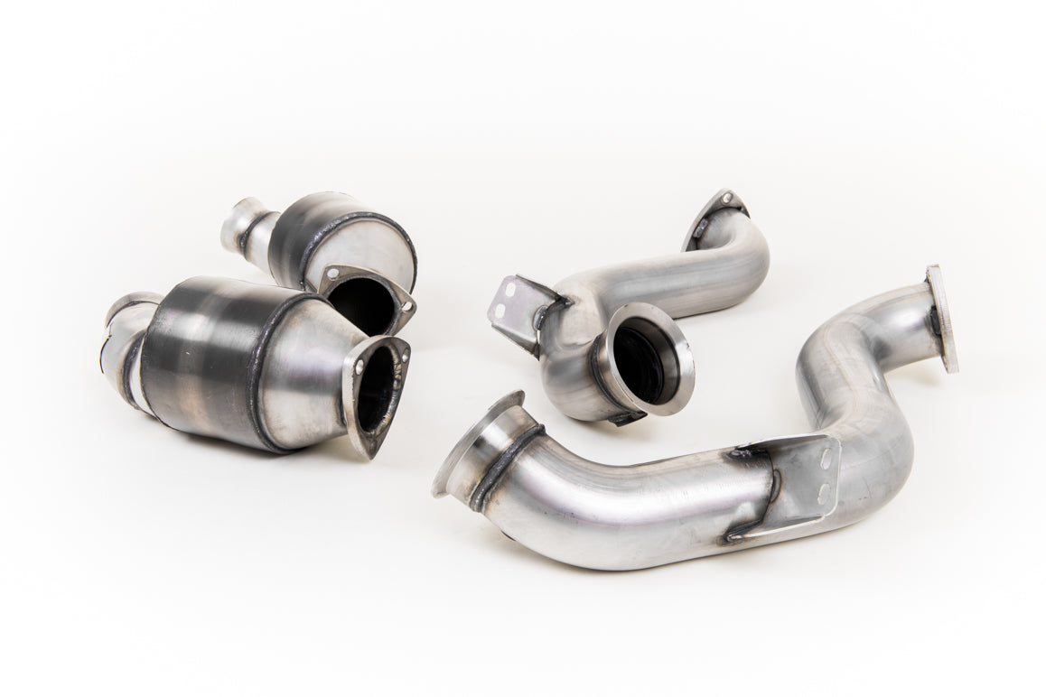 Milltek Large Bore Downpipe Hi-Flow Sports Cat | Mercedes C63 &amp; C63 S (W205) Saloon 4.0 Bi-Turbo V8