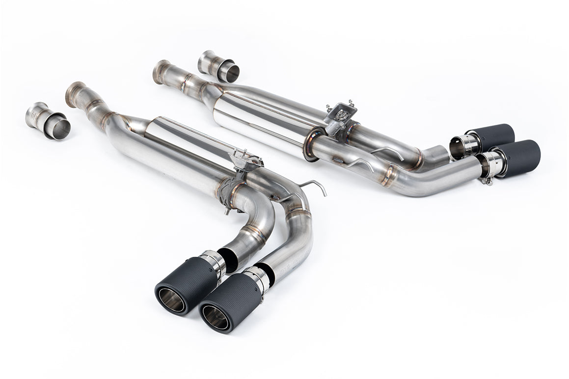 Milltek Valved Cat-Back Exhaust | Mercedes G63 W463 - Carbon Fibre Tips