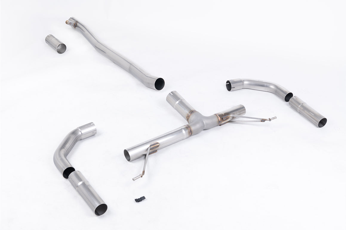 Milltek Race Front Pipe Back Exhaust | Mercedes A35 AMG - OE Tips