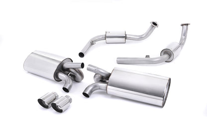 Milltek Resonated Cat-Back Exhaust | Porsche 987 Boxster Cayman - Polished Tips