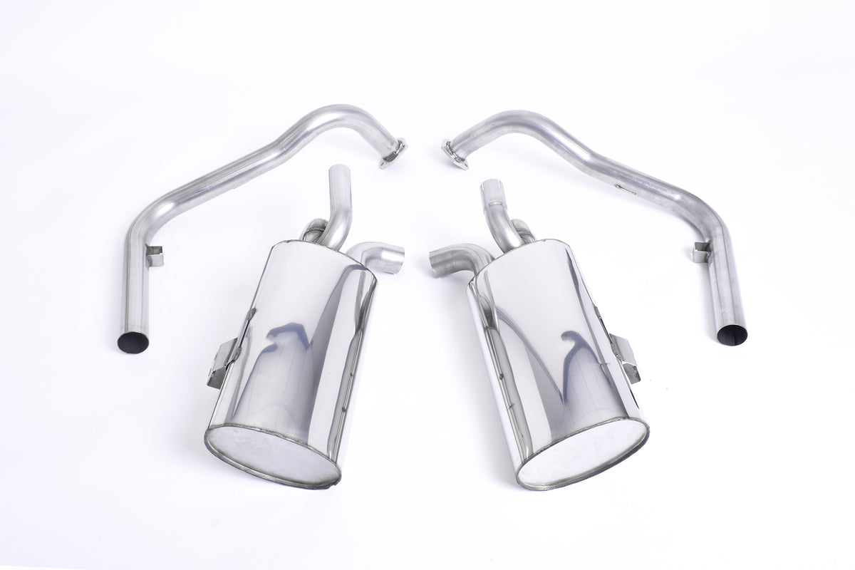 Milltek Non-Resonated Cat-Back Exhaust | Porsche 987 Boxster Cayman - Cerakote Black Tips