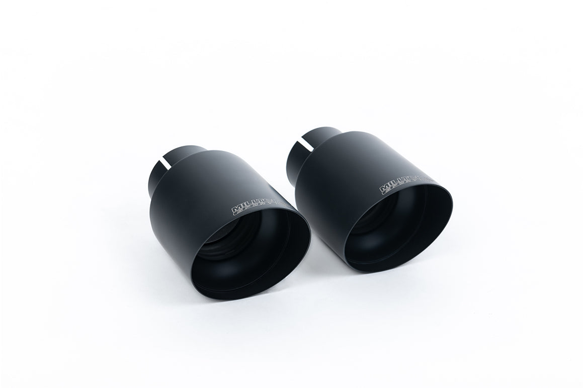 Milltek Non-Resonated Cat-Back Exhaust | Porsche 987 Boxster Cayman - Cerakote Black Tips