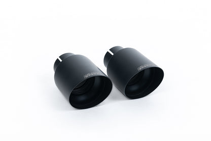 Milltek Non-Resonated Cat-Back Exhaust | Porsche 987 Boxster Cayman - Cerakote Black Tips