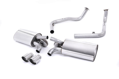 Milltek Non-Resonated Cat-Back Exhaust | Porsche 987 Cayman S - Polished Tips