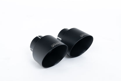 GT-100 Cerakote Black Trims &amp; Mounting Plate - Fits to OE Rear Silencer