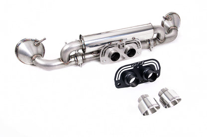 Milltek Valved Rear Silencer | Porsche 992.1 GT3 - GT-100 Polished Tips
