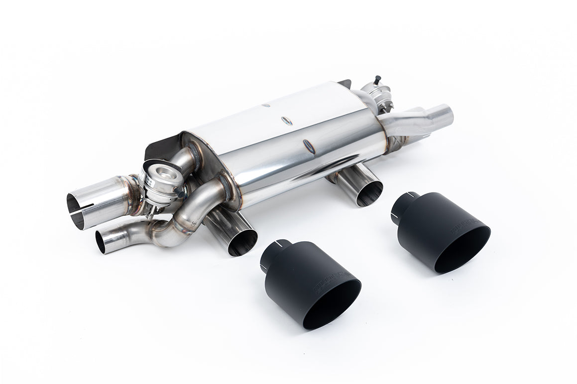 Milltek Valved Rear Silencer | Porsche 991.2 Carrera - Cerakote Black Tips