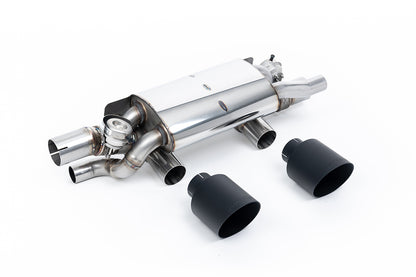 Milltek Valved Rear Silencer | Porsche 991.2 Carrera - Cerakote Black Tips