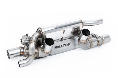 Milltek Valved Rear Silencer | Porsche 991.2 Carrera - Cerakote Black Tips