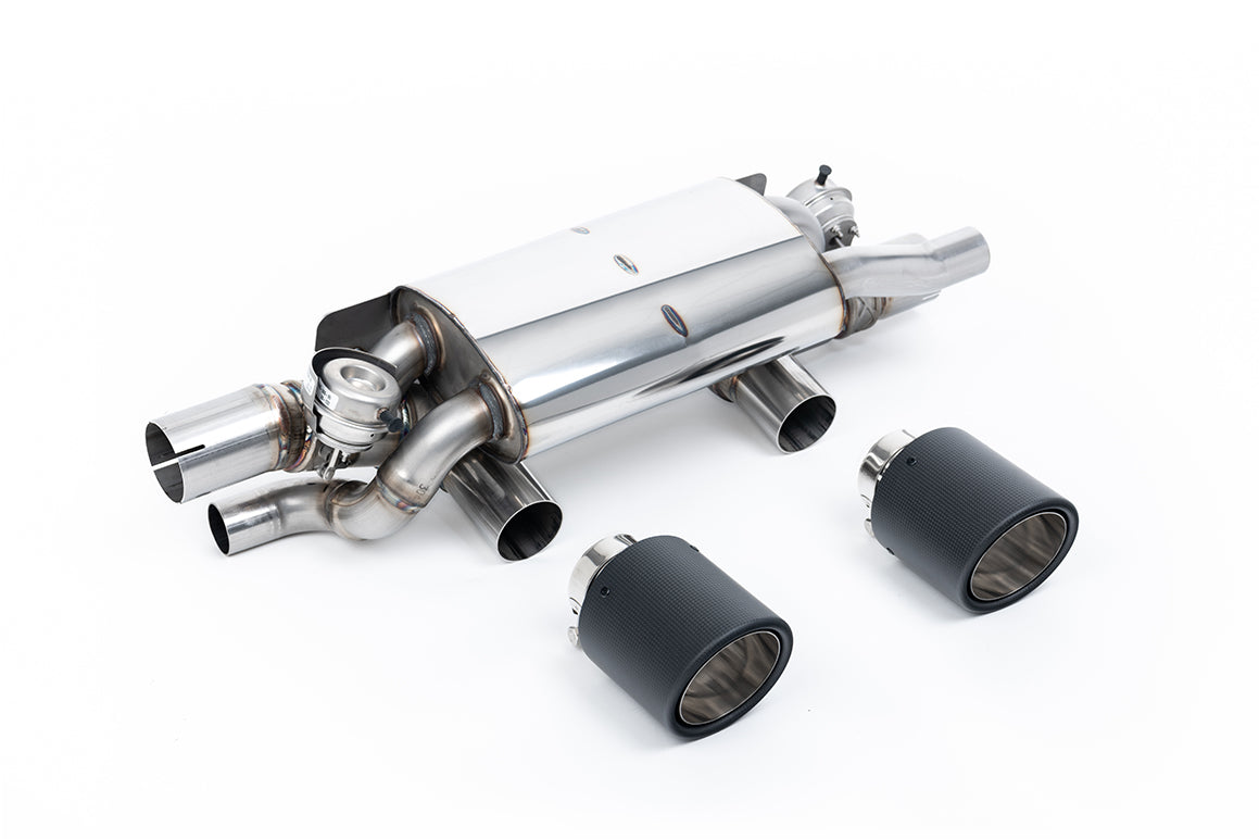 Milltek Valved Rear Silencer | Porsche 991.2 Carrera - Carbon Fibre Tips