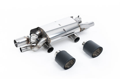 Milltek Valved Rear Silencer | Porsche 991.2 Carrera - Carbon Fibre Tips